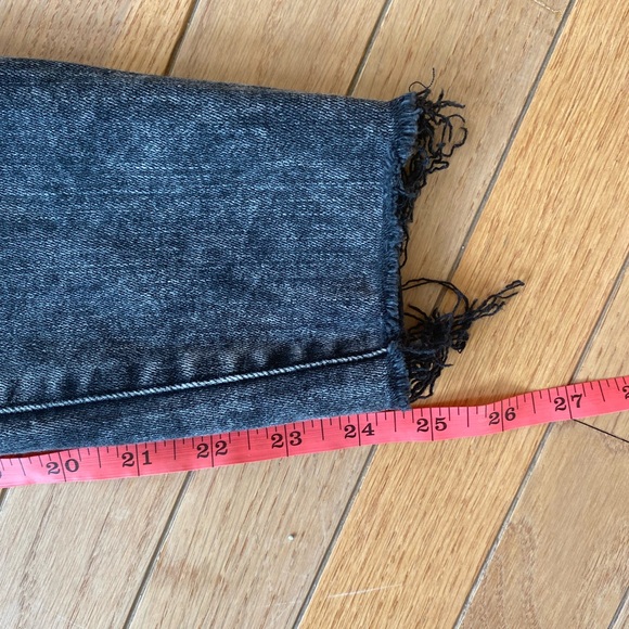 NWOT Frame Ali High Rise Cigarette black acid washed - Picture 12 of 15